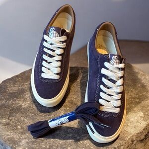 Logan Berry Purple Suede Sneakers